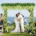 thumbnail image 3 of 2Pcs 6Ft/Piece Artificial Flowers Silk Wisteria Garland Artificial Wisteria Vine Hanging Flower Greenery Garland for Home Outdoor Garden Wedding Arch Floral Decor (Pink), 3 of 5