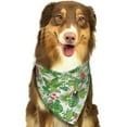 thumbnail image 5 of Dog Bandanas, Cute Toucan Parrot Flower Plant Adjustable Dog Scarf Triangle Bib Handkerchief Accessories for Small Medium Large Dogs, Cats, Pets, 5 of 6