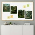 thumbnail image 4 of PixonSign Tropical Jungle Wildlife Scenes Wall Art Prints, Set of 4 Rustic Village Landscape Paintings, Minimalism Wall Décor, Adhesive Canvas Poster for Home Decor - 11"x14", 4 of 5