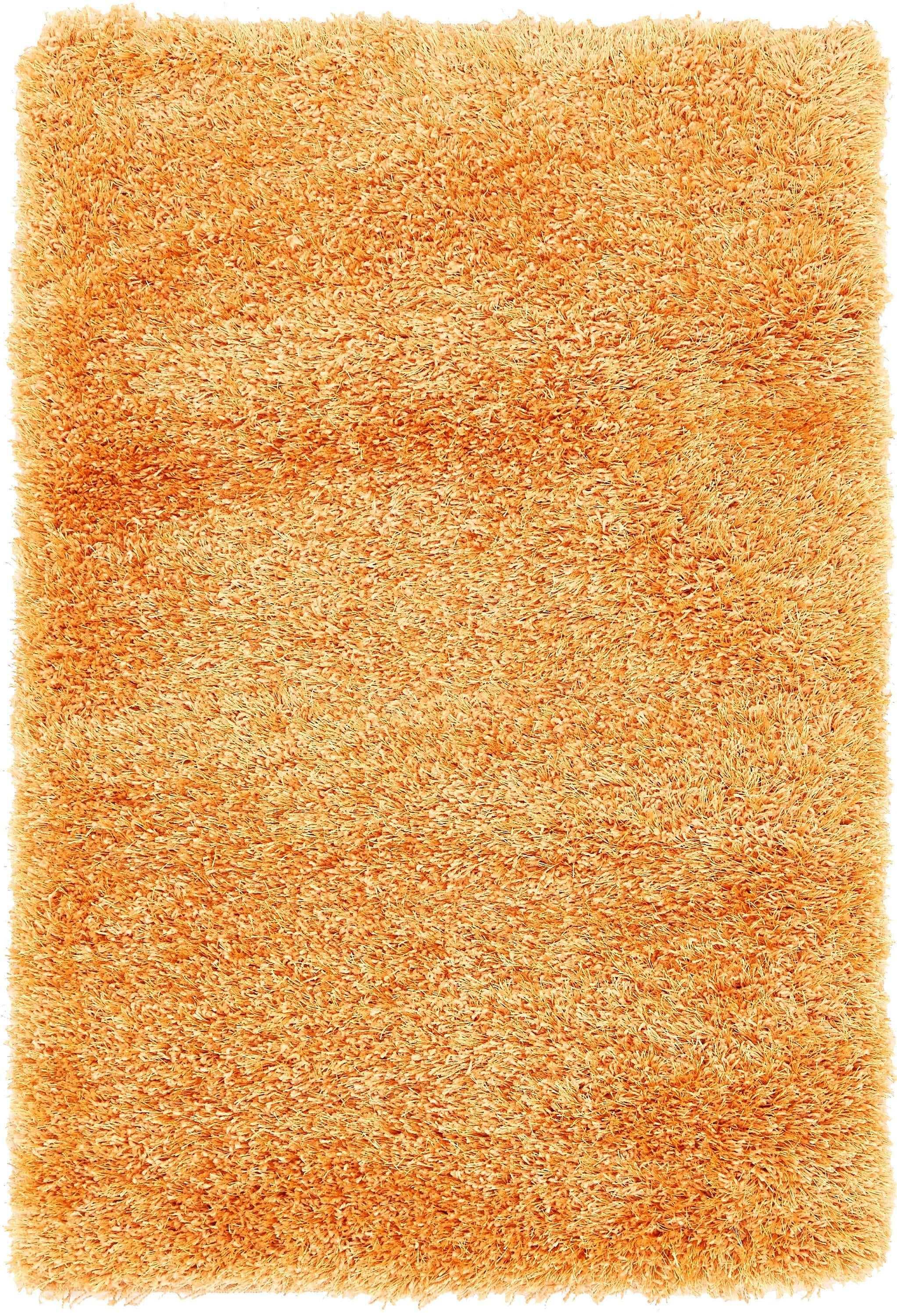Unique Loom Solid Print Modern Area Rugs, Orange