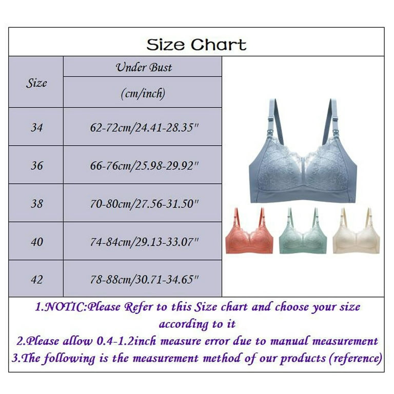 PMUYBHF Strapless Bras for Women Backless Women's Open Button no Steel Ring  Lace Anti Strapping Breastfeeding Gathering Anti Sagging and Closing Bra  Sports Bras for Women Large Bust High Support 