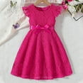 thumbnail image 2 of SROBPTY Girls Summer Dress Solid Crew Neck Sleeveless Mid-Length Sundress for 3-10 Years, 2 of 5