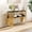 black, gold, variant on Sumdeal 47 x 15.7 x 31.5 in Oval Console Table, 2-Tier Tempered Glass Entryway Table, Gold and Clear