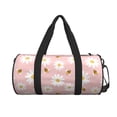 thumbnail image 2 of Fotbe Daisy And Bee Pattern Foldable Sports Gym Bag with Wet Dry Pocket, Ultralight Travel Bag, Large Capacity Duffel Bag, Splash Proof Carry on Bag, Overnight Bag, Weekender Bag, 2 of 8