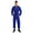 Royal Blue, variant on Mens Long Sleeve Zipper Coverall Loose Lightweigt Work Jumpsuit Action Back Construction Royal Blue L