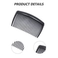 thumbnail image 3 of Plastic hair side comb with long teeth hairpin clip Women's decorative headwear bun accessoriesBlack, 3 of 4