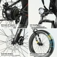 thumbnail image 2 of Gocio Ebike 750W Peak, 26"x4" Fat Tire Electric Bike, Full Suspensions, 48V 10.4Ah Foldable Electric Bikes Adult, LCD, 21 Speed, Electric Mountain Bike UL2849 Certified, 2 of 10