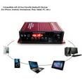 thumbnail image 3 of YeekTok 400W bluetooth Car Amplifier FM USB SD w/Remote 2 Channel Hifi Audio Stereo Amp Red, 3 of 9
