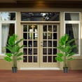 thumbnail image 3 of Topbuy 60” Monstera Deliciosa Artificial Tree in Cement Pot (2 Count), 3 of 8