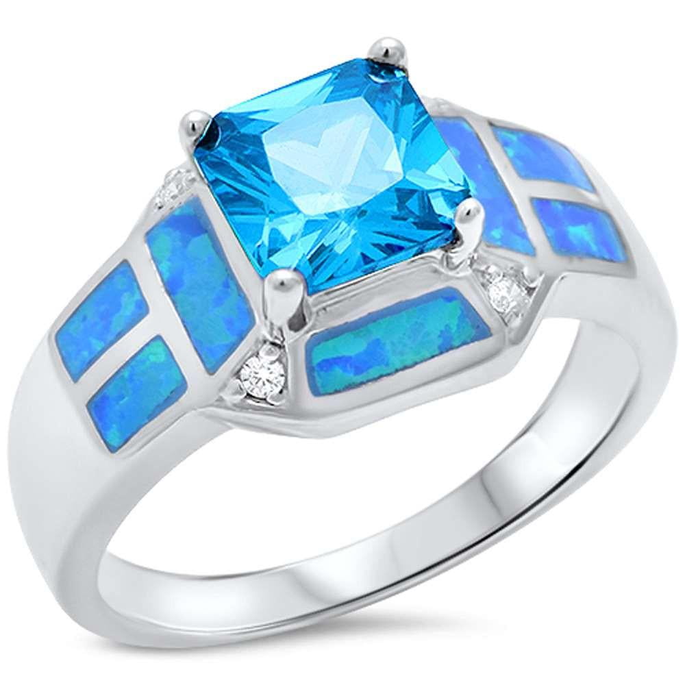 CloseoutWarehouse Larimar Blue Simulated Topaz Cubic Zirconia Teardrop Pendant Sterling Silver CloseoutWarehouse Larimar Blue Simulated Topaz Cubic Zirconia Teardrop Pendant Sterling Silver