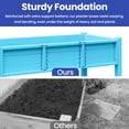thumbnail image 2 of ModFusion Raised Garden Bed, 400lb Capacity, Weather Resistant Poly Wood, Adjustable Wheels, Legs, 46.5" Width, 2 of 6