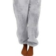 thumbnail image 4 of Listenwind Women Plush Romper Pajamas Sherpa Hoodies Long-Sleeve Zipper High Neck Hat, 4 of 4