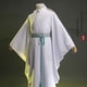 thumbnail image 4 of Disfraz de cosplay de Xie Lian, disfraz de anime Tian Guan Ci Fu, pelucas Xielian, sombrero de bambú, zapatos, accesorios, traje de anime Han Fu blanco para Halloween, 4 of 5