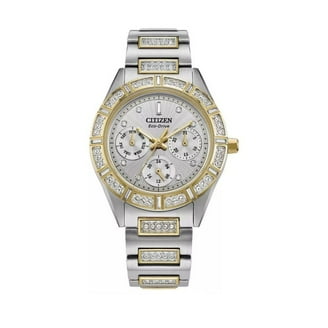 Women's Citizen Eco-Drive Two Tone Mother of Pearl Crystalized