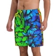thumbnail image 2 of Balery Multicolored Butterflies Traje de Baño Estilo Hawaiano para Hombre, Shorts de Secado Rápido con Bolsillos-X-Large, 2 of 6