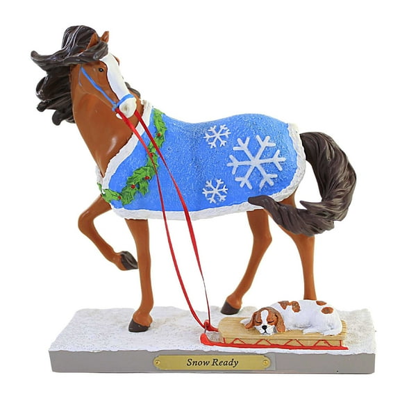 Enesco Trail of Painted Ponies Snow Ready Figurine, 7.28 Inch, Multicolor