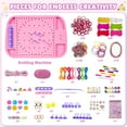 thumbnail image 2 of PayUSD 2 in 1 Friendship Bracelet Making Kit for Girls Weaving Loom Kit Toys Multi-Functional Craft Kits for Kids Age 6-12 Girls Gifts Ideas Bracelet Coaster Bag Weaving Making kit, 2 of 9