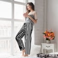 thumbnail image 5 of Kdxio Women's Comfy Stretch Optical Zebra Illusion Print Drawstring Pajama Pants-Large, 5 of 5