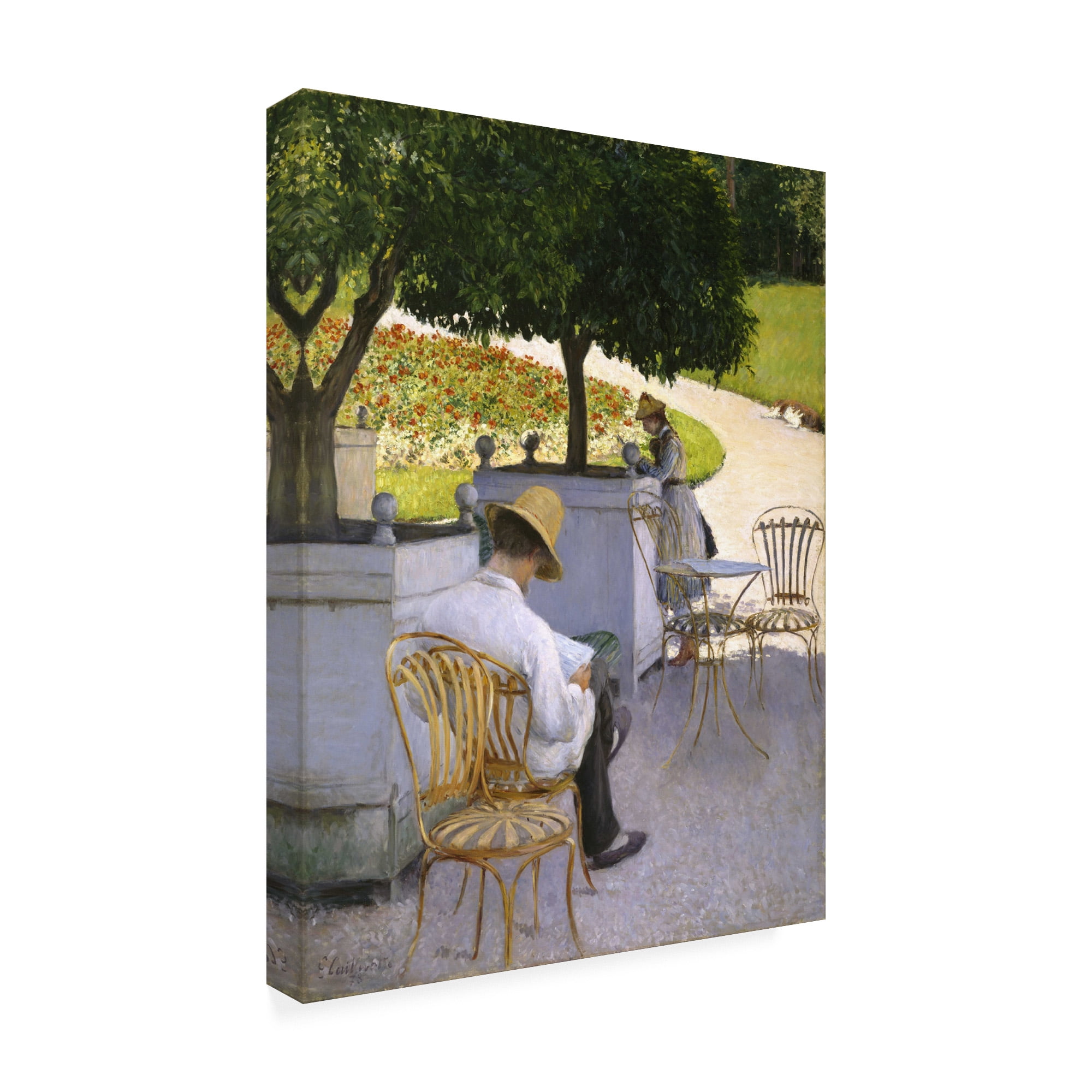 Trademark Fine Art 'The Orange Trees' Canvas Art by Gustave Caillebotte