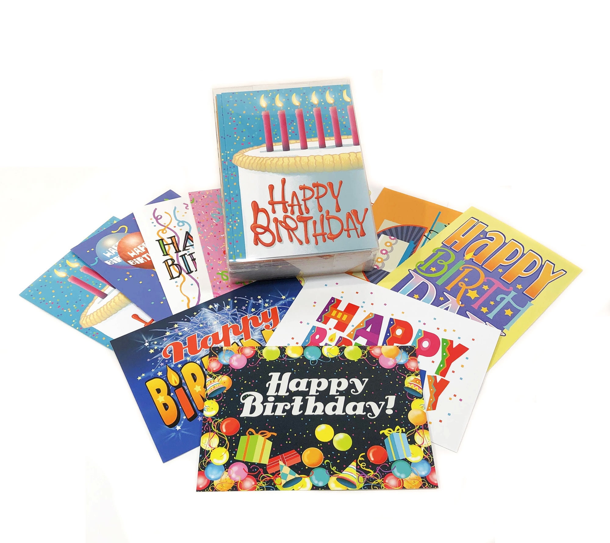 Birthday Cards 20 Different Designs Birthday Cards Bulk Assorted Birthday Cards Birthday Cards with Envelopes Box Cute Birthday Card Pack