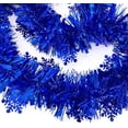 thumbnail image 4 of Decoraciones deslumbrantes para fiestas en azul real, guirnaldas de oropel metálico para colgar en el techo y suministros de bricolaje, 4 of 4