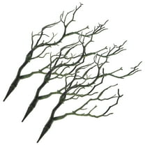 3 Pcs for Vases Dried Tree Stems Lifelike Branches 35x15x1cm Green