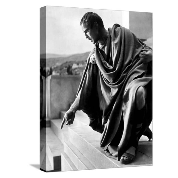 Art.com Julius Caesar, Marlon Brando, 1953 Stretched Canvas Print Wall Art, 12" x 16"