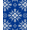 Blue, Pattern 4, variant on ODIKA 2x3 Machine Washable Non-Slip Area Rug, Winter Starburst Snowflake Latch Hook Design High Traffic Rug, Blue, 637911