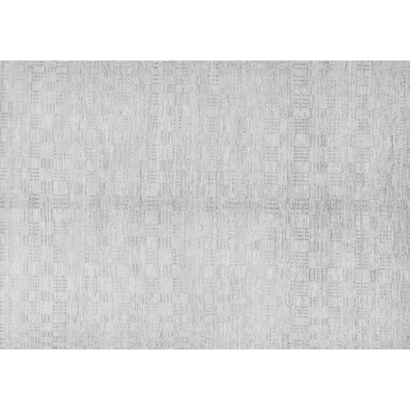 Ahgly Company Indoor Rectangle Solid Gray Modern Area Rugs, 2' x 4'