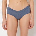 thumbnail image 1 of Hipster Wide Waist Cotton Panty In Vintage Indigo Heather, 1 of 5