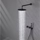 thumbnail image 4 of Simple black brass shower system with wall mounted design Two handles Dual control for Hot & Cold 2-function hidden bathroom Tap My Lux Decor Round, 4 of 12