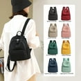 thumbnail image 3 of Mochila informal de moda para mujer, de color sólido, para estudiantes universitarios, de viaje, de gran capacidad, pequeña, 3 of 6