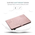 thumbnail image 3 of iPad 10.2" Case 8th 7th Generation, Allytech Slim Fit Folio Flip PU Leather Butterfly Embossed Smart Cover Auto Sleep Wake Protection TPU Back Cover Case for Apple iPad 10.2-inch 2020 2019, Rosegold, 3 of 6