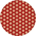 thumbnail image 1 of Ahgly Company Tapis d'Intérieur Ronds Lavables à la Machine, Style Transitionnel, Cône de Construction Orange, Tapis de Zone, 8 Pieds Rond, 1 of 7
