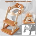 thumbnail image 3 of Asiento de entrenamiento para ir al baño RABB 1ST 2 en 1 con banquito para niños, 3 of 7