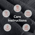 thumbnail image 5 of RIVERSIDE Cotton Large Bath Towels 27 x 54 Set of 4 with 600 GSM Soft Absorbent for Hotel & Spa - Charcoal, 5 of 8