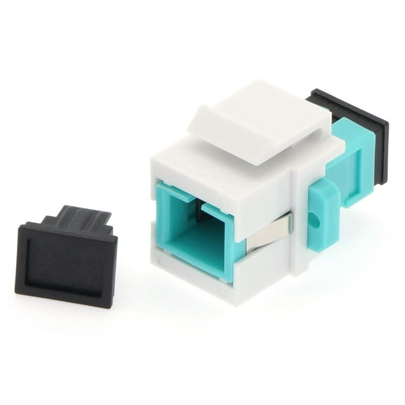 ACCL Keystone Jack SC/UPC Multimode Simplex OM3 Aqua, 1 Pack