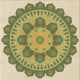 thumbnail image 1 of Ahgly Company Machine Washable Indoor Square Transitional Brown Gold Area Rugs, 4' Square, 1 of 7