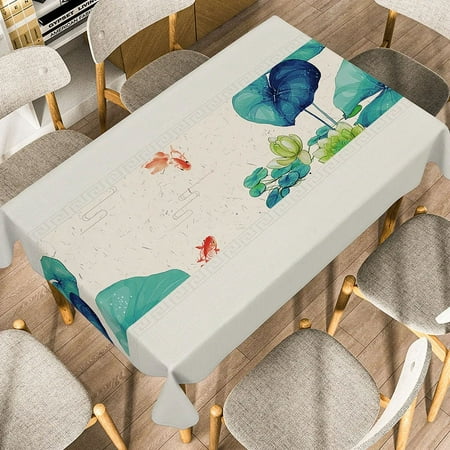 

Chinese Zen Ancient Style Landscape Painter s Tablecloth Dining Table ration Cloth Retro Rectangular Coffee Table Mat