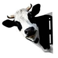 thumbnail image 4 of deevoka Animal Heads Art Sculpture Collectible Art Statue Rustic Wall Sculpture for Wall Cow, 4 of 9