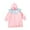 Pink, variant on Almencla Kids Raincoat Cape with Hood Jacket with Backpack Position Portable EVA Rain Poncho Boys Rainwear for Outdoor Travel Children Blue and White