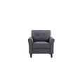 thumbnail image 5 of Uspridefurniture Mcnaboe 32.87'' Wide Tufted Linen Armchair -Gray, 5 of 5