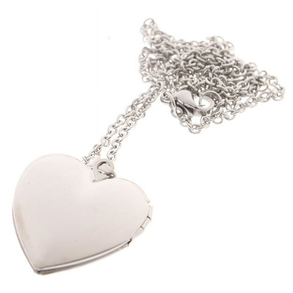 Love Heart Locket Pendants for Women Men Openable Photo Frame Picture Necklace