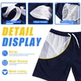 thumbnail image 3 of Shorts de Baño Scotamalone de Secado Rápido para Hombre Azul Marino, 3 of 6