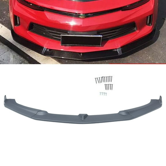 NINTE Front bumper Lip for 2016-2018 Chevrolet Camaro Splitter Matte Black 3PCS