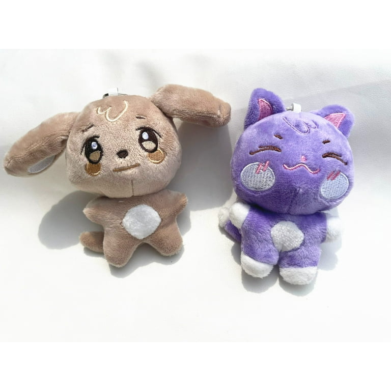 Kpop ATEEZ X ANITEEZ Plush Keyring Plush Doll SANdeoki Cartoon