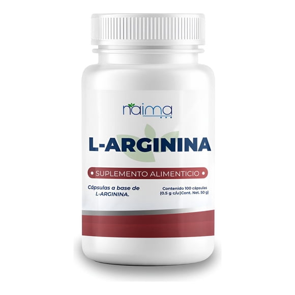 Suplemento de L-arginina Naima Lab 100 Cápsulas Nuevo Frasco