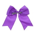 thumbnail image 3 of Motique Accessories Jumbo Hair Bow Clip with Tails for Child Girls-Purple, 3 of 4