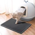 thumbnail image 3 of Lishi Double Layer Cat Litter Mat - Waterproof and Urine Proof Trapping Mat (Gray, 17.7*23.6 Inch), 3 of 5