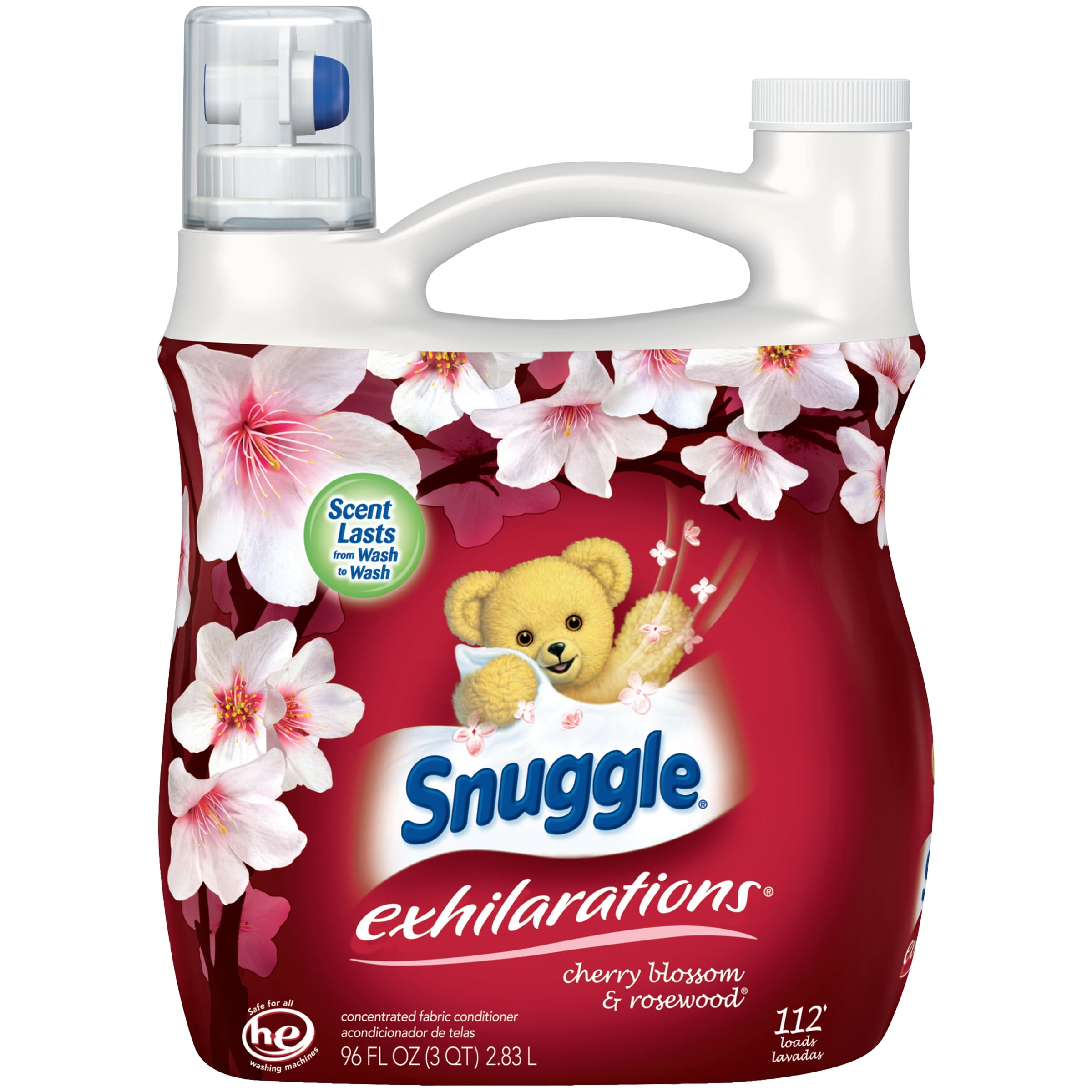 Snuggle Exhilarations Liquid Fabric Softener, Cherry Blossom & Rosewood